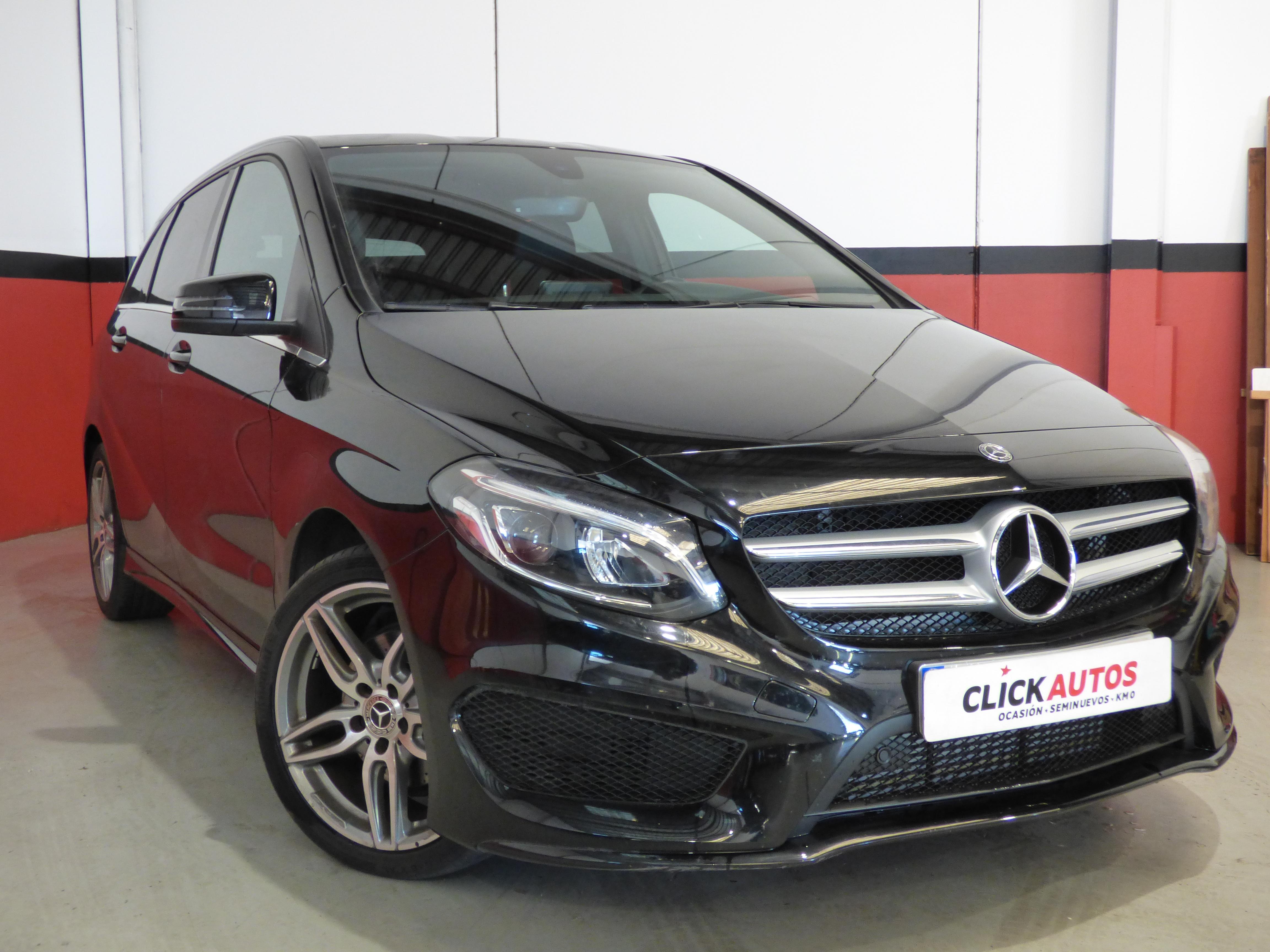 ClickAutos.es Mercedes Benz B 200 D 136CV Automatico AMG Line Negro noche disponible en Mallorca