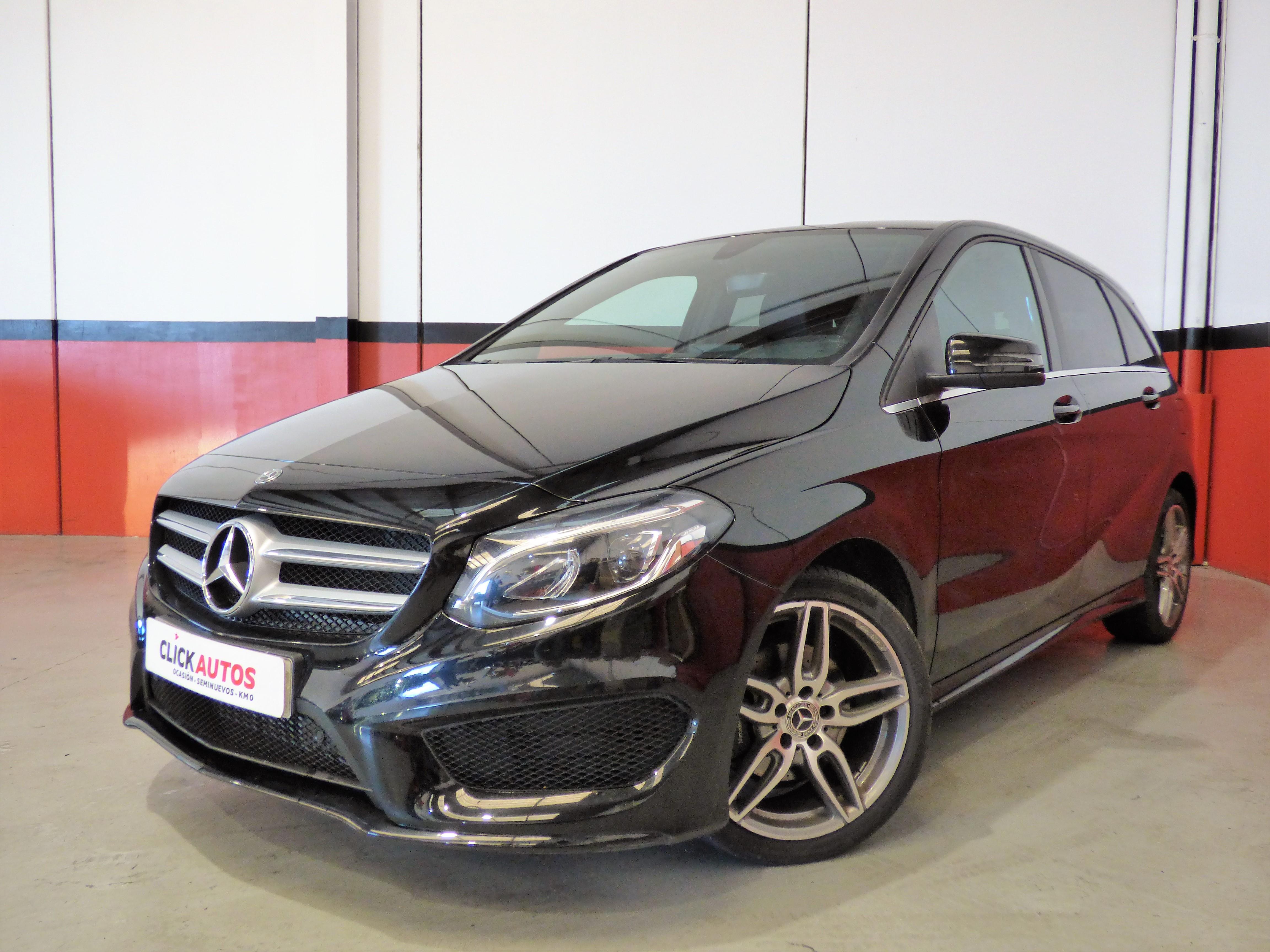 ClickAutos.es Mercedes Benz B 200 D 136CV Automatico AMG Line Negro noche disponible en Mallorca